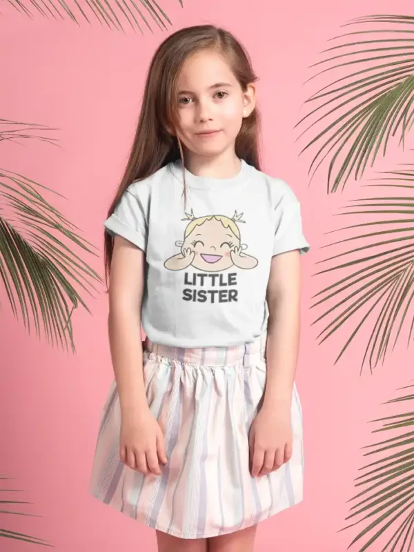 Little Happy Sister Girls Drifit T-shirt