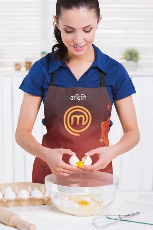 Personalized Master Chef Name Apron And Chef Hat for Men & Women