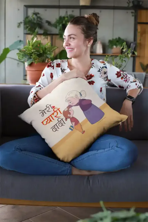 Meri Pyaari Dadi Cushion Cover