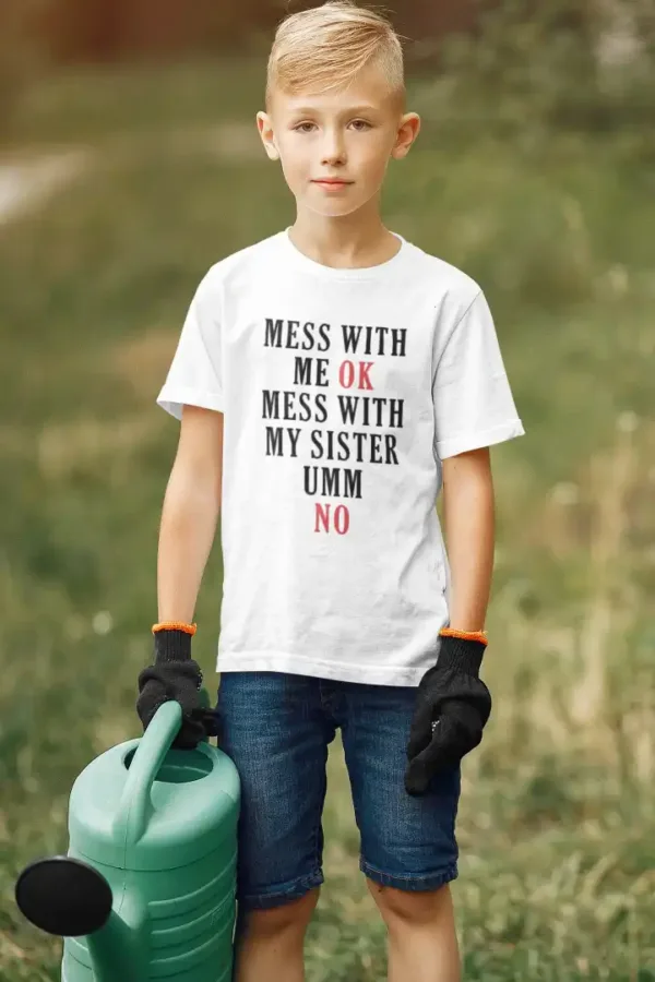 Mess with Me Ok Boys Drifit T-shirt