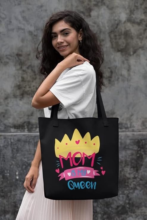 Mom is My Queen Tote Bag