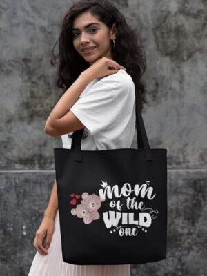 Mom of the wild one Tote bag