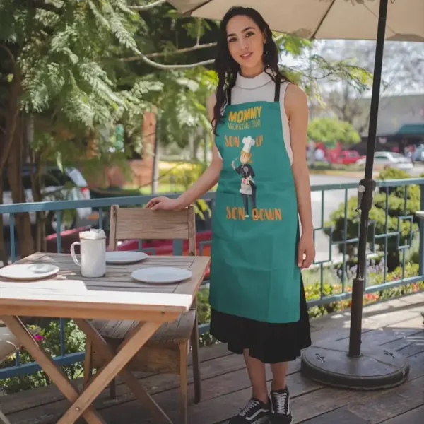 Mommy Working from Son up Apron