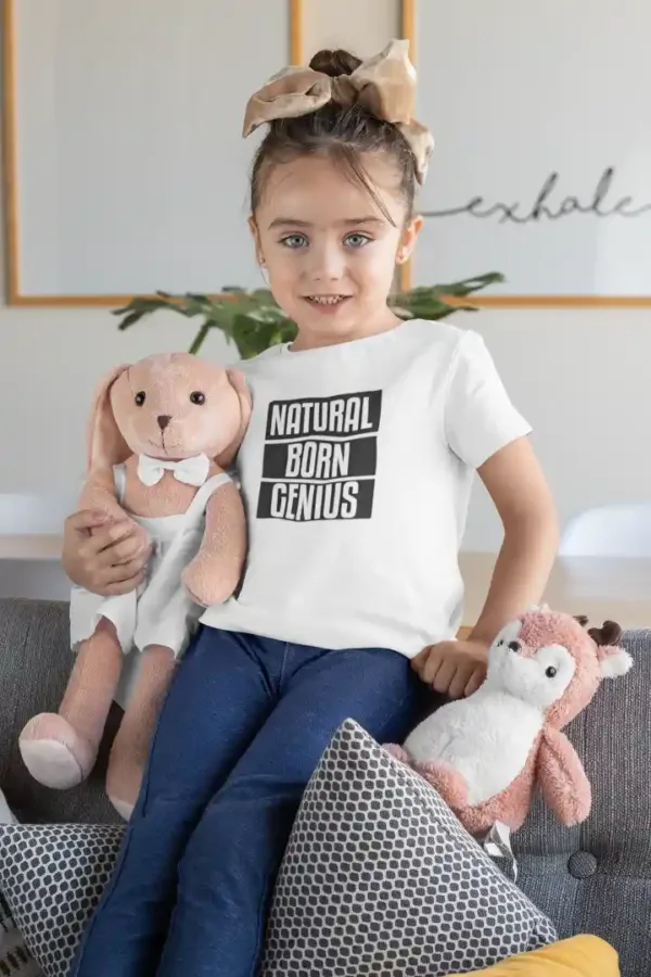Natural Born Genius Unisex Drifit Kid T-shirt