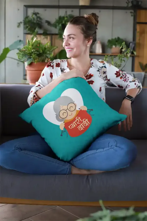 Pyari Dadi Cushion Cover