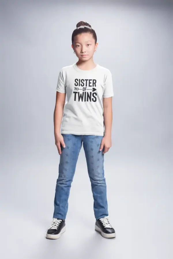 Sister Of Twins Girls Drifit T-shirt