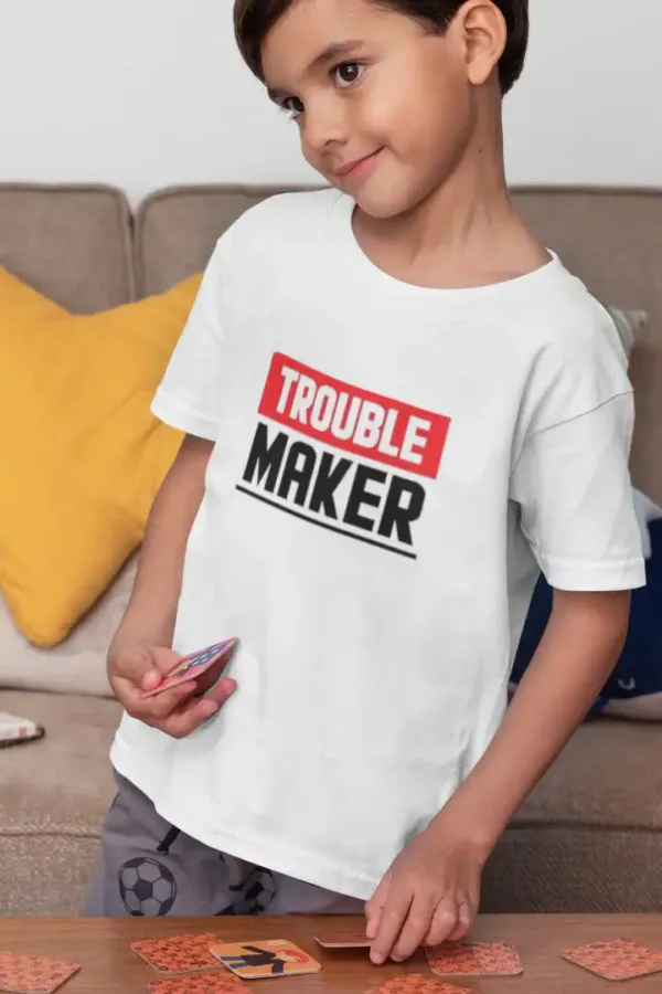 Trouble Maker Unisex Drifit Kid T-shirt