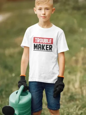 Trouble Maker Unisex Drifit Kid T-shirt