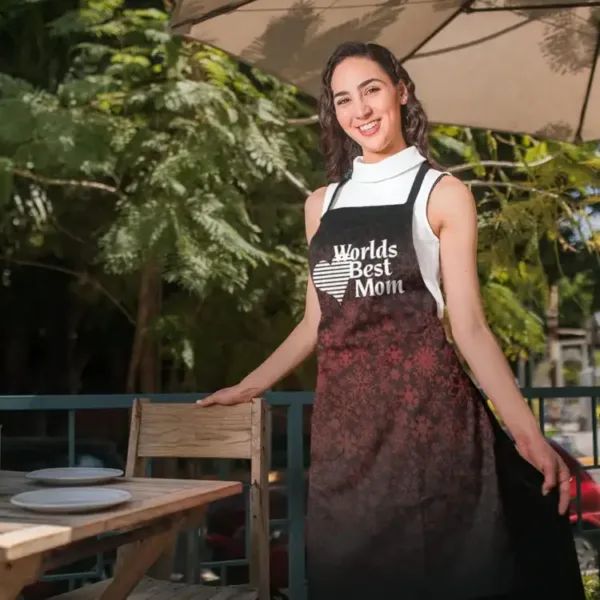 Worlds Best Mom Kitchen Apron