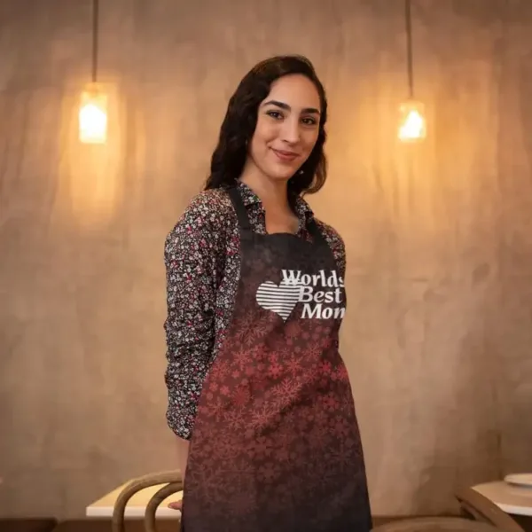 Worlds Best Mom Kitchen Apron