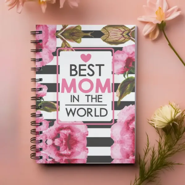 Best Mom in the World Wirebound Notebook
