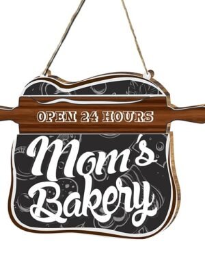 Moms Bakery Open 24 hrs Wall Hanging