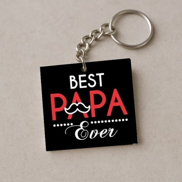 Best Papa Ever Keychain