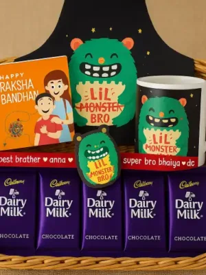 Lil Monster Bro Kids Rakhi Gift Hamper