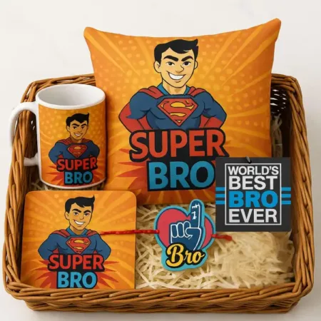 Super Bro Rakhi Gift Hamper Set
