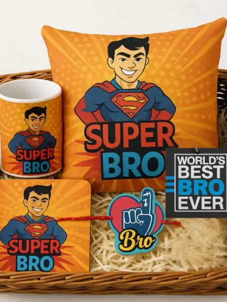 Super Bro Rakhi Gift Hamper Set