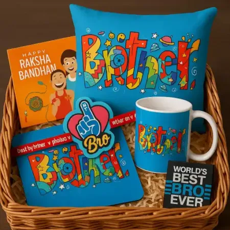 Colorful Brother No.1 Rakhi Gift Hamper Set