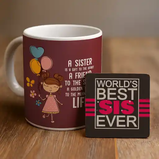 A Sister Is A Gift To Heart Rakhi Gift Hamper
