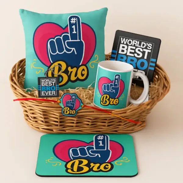 No.1 Bro Rakhi Gift Hamper Set
