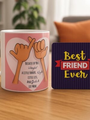pinky promise mug and coaster