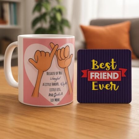 pinky promise mug and coaster