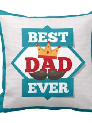 16 x 16 inches You Are Awesome Dad Printed Velvet Cushion Cover Throw Pillow