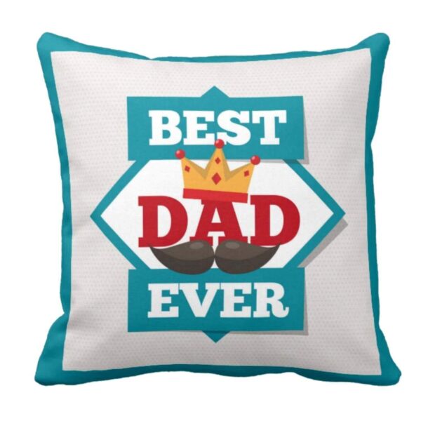 16 x 16 inches You Are Awesome Dad Printed Velvet Cushion Cover Throw Pillow