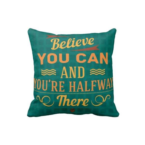 A Grateful Heart is A Magnet Motivational Quotes Printed Canvas Cotton Sofa Throw Pillows Cushion Covers (24X24 inches, Multicolour) - Set