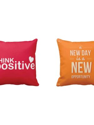 A New Day is a New Opportunity Motivational Quotes Cushion Cover Set of 2 12X12 inches