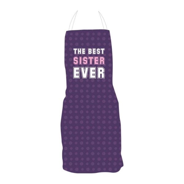 The Best Sister Ever Gift Hamper Set of 4 - Apron, Mug, Cushion Cover, Coaster