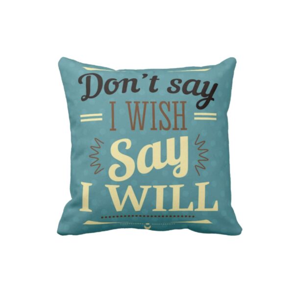 16X16 inches Set of 7 Cushion Covers Never Give Up Motivational Quotes Printed Sofa Throw Pillows Multicolor