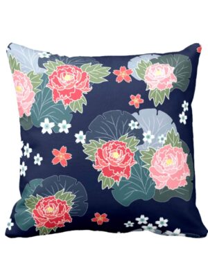 TheYaYaCafe Canvas Cotton 180 TC Cushion Cover, 24 x 24 Inch, Multicolour, 1 Pieces