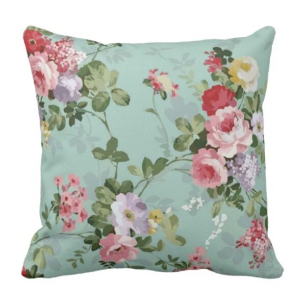 TheYaYaCafe Canvas Cotton 180TC Colorful Floral Printed Cushion Covers For Home Sofa, Diwali Gifts (Multicolor, 16 x 16 inches)