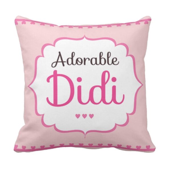 16X16 inches for Sister Didi Jiju, Cushion Cover Awesome Jiju Adorable Didi Set of 2