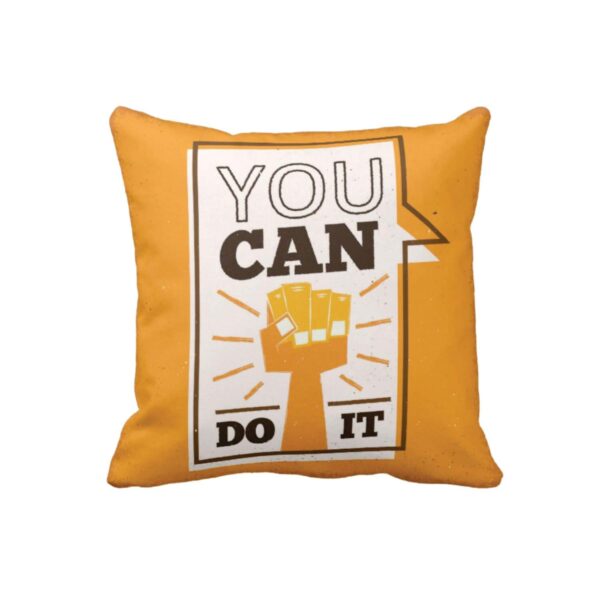 A Grateful Heart is A Magnet Motivational Quotes Printed Canvas Cotton Sofa Throw Pillows Cushion Covers (24X24 inches, Multicolour) - Set