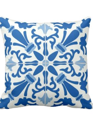 Abstract Indigo for Cushion Cover 16X16 inches