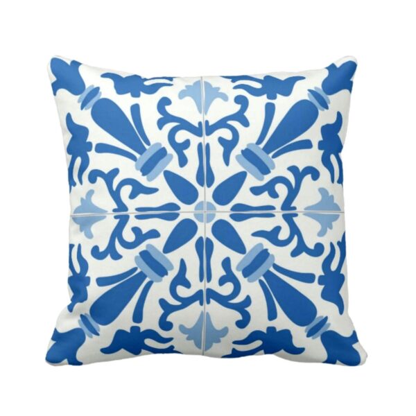 Abstract Indigo for Cushion Cover 16X16 inches