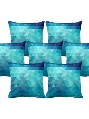20X20 inches Set of 7 Cushion Covers Creditably Abstract Printed Sofa Throw Pillows Multicolor