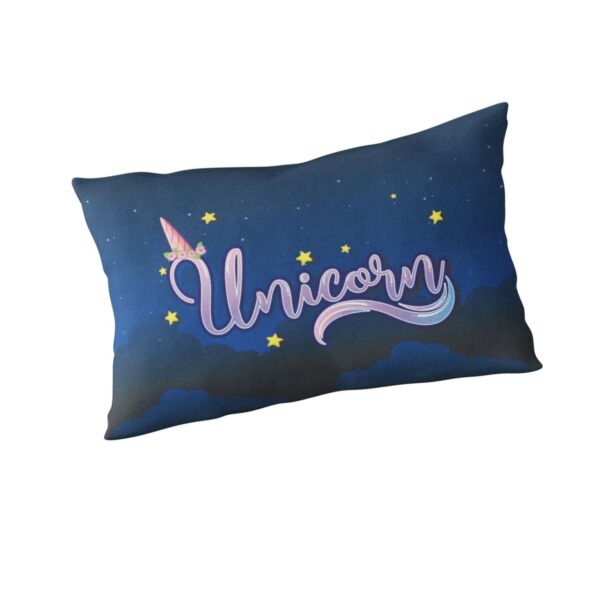 Birthday Gifts 27 x 18 Inches Unicorns Printed Velvet Pillow Cover for Living Room, Kids Room, Sofa Pillows