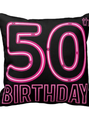 50th Cushion Cover 20X20 inches