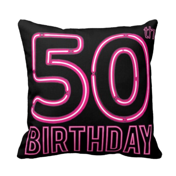50th Cushion Cover 20X20 inches