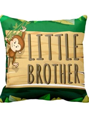 Rakhi Gifts 12X12 inches Cushion (with Filler) Cutest Baby Brother Printed Raksha Bandhan Birthday