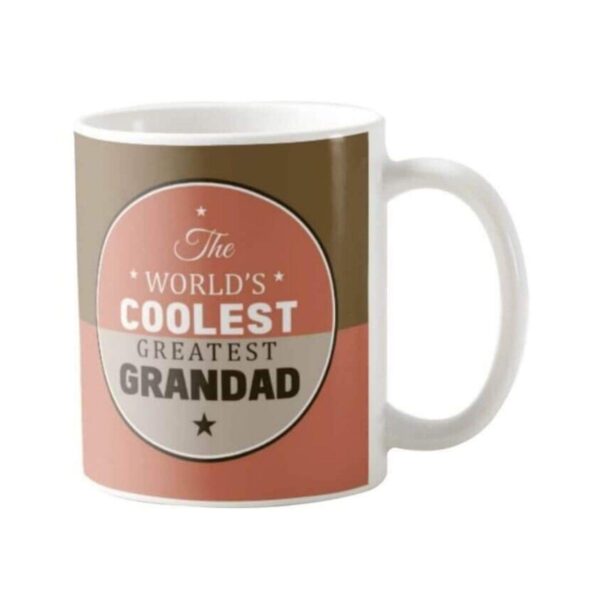 Grandpa, World Coolest Grandad Gift Hamper Set of 4 - Apron, Cushion Cover, Mug,