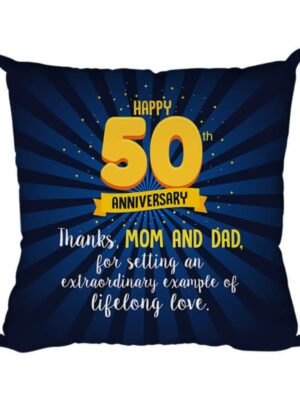 50th for Mom Dad Thanks Gifts for Mom Cushion Cover 24x24 inches