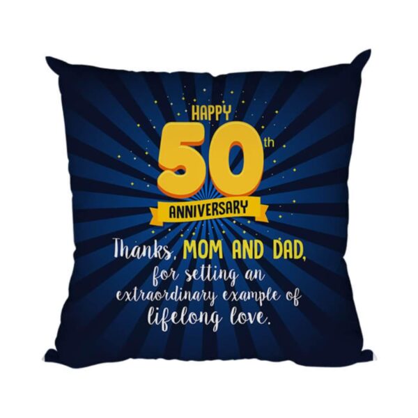 50th for Mom Dad Thanks Gifts for Mom Cushion Cover 12x12 inches