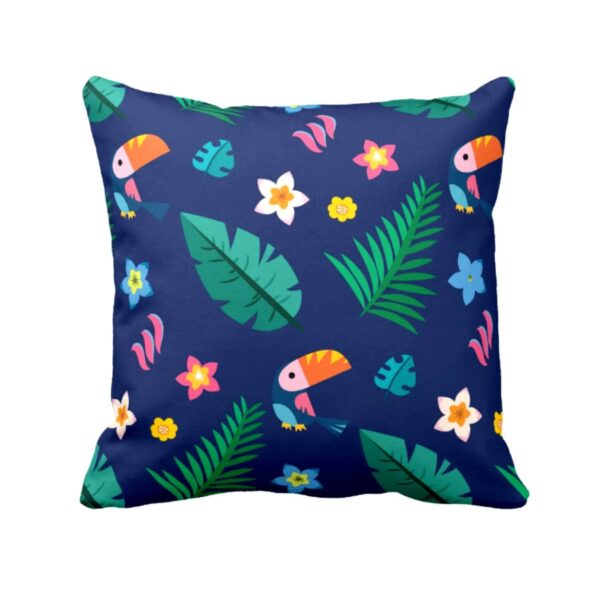 24X24 inches Set of 3 Cushion Covers Magnetic Floral Flowers Printed Sofa Throw Pillows Multicolor