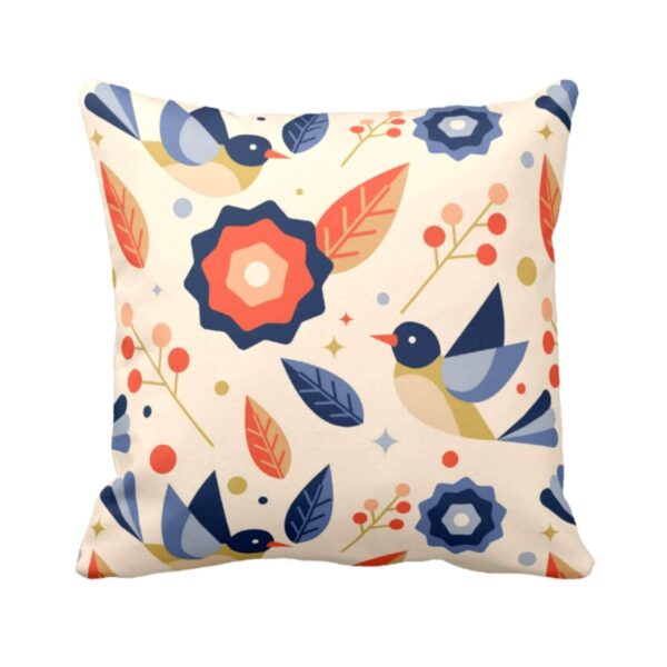 24X24 inches Set of 3 Cushion Covers Magnetic Floral Flowers Printed Sofa Throw Pillows Multicolor