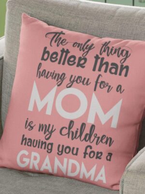 Baby Shower Gifts for Pregnant Mom to Be 12 x 12 inches Mommy to Be Printed Velvet Cushion Cover Throw Pillow