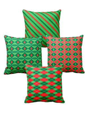 Christmas Gifts Cushion Covers House Decoration 16x16 inches Set of 4 - Enticing Classy Wonderful