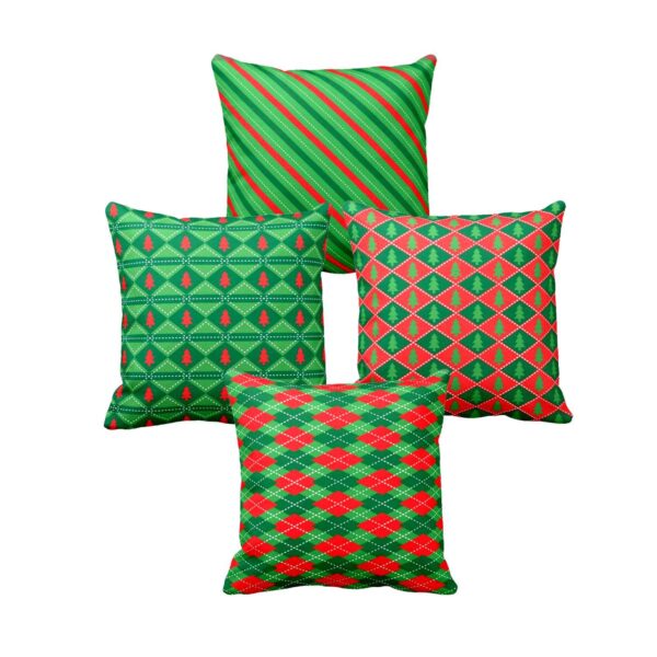 Christmas Gifts Cushion Covers House Decoration 16x16 inches Set of 4 - Enticing Classy Wonderful